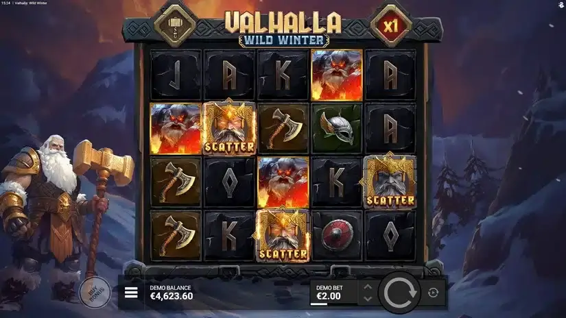 Valhalla Wild Winter slot screenshot 3