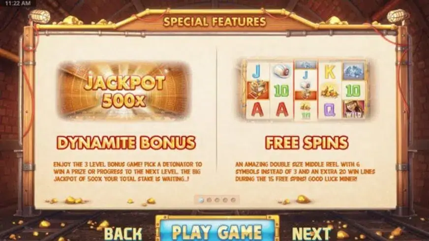 Paddy’s Lucky Mine slot screenshot 4