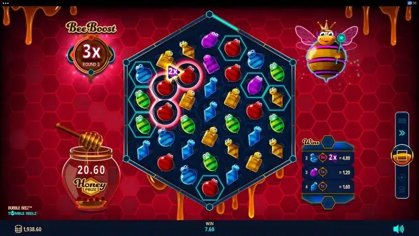 Bubble Beez slot screenshot 