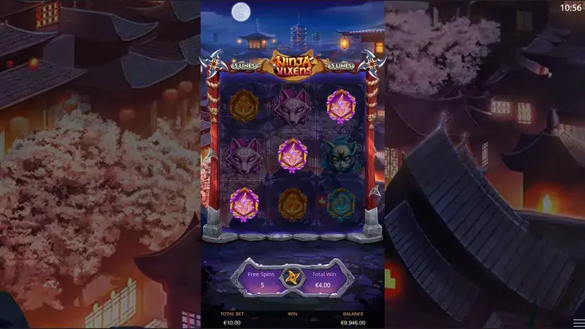 Ninja Vixens slot screenshot 4