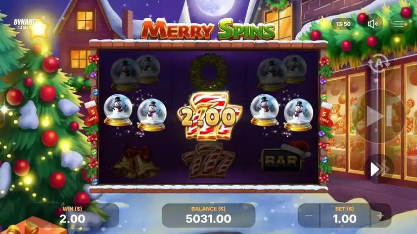 Merry Spins slot screenshot 5