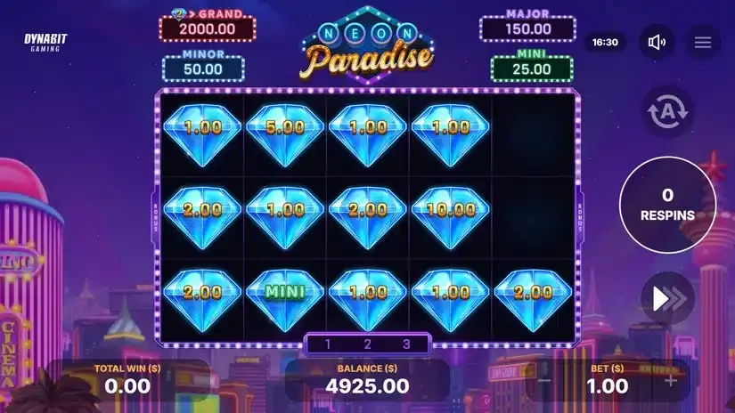 Neon Paradise: Hold and Win slot screenshot 4