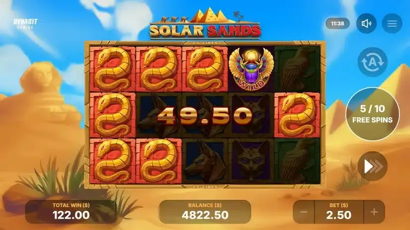 Solar Sands slot screenshot 5