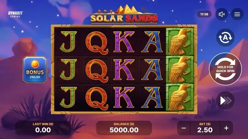 Solar Sands slot screenshot 1