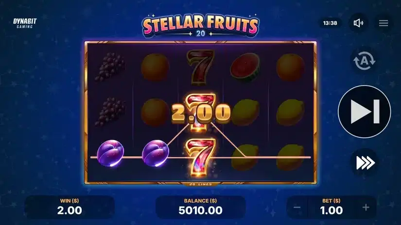 Stellar Fruits 20 slot screenshot 3