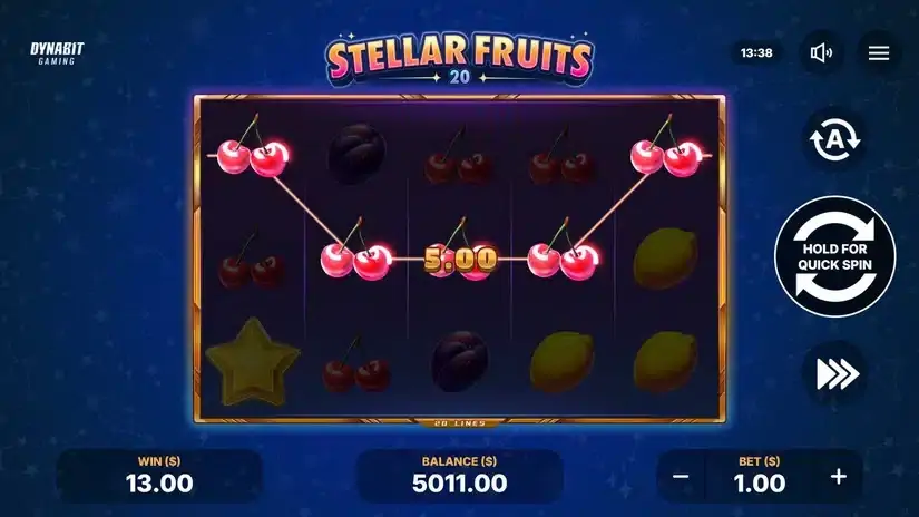 Stellar Fruits 20 slot screenshot 2