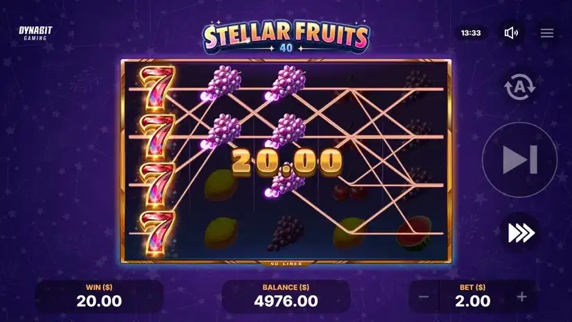 Stellar Fruits 40 slot screenshot 3