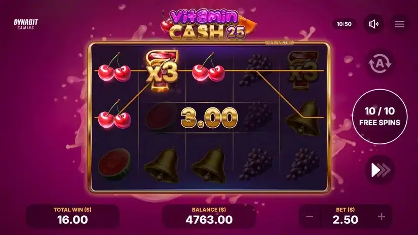 Vitamin Cash 25 slot screenshot 5