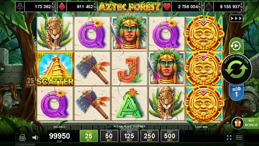 Aztec Forest slot screenshot 1