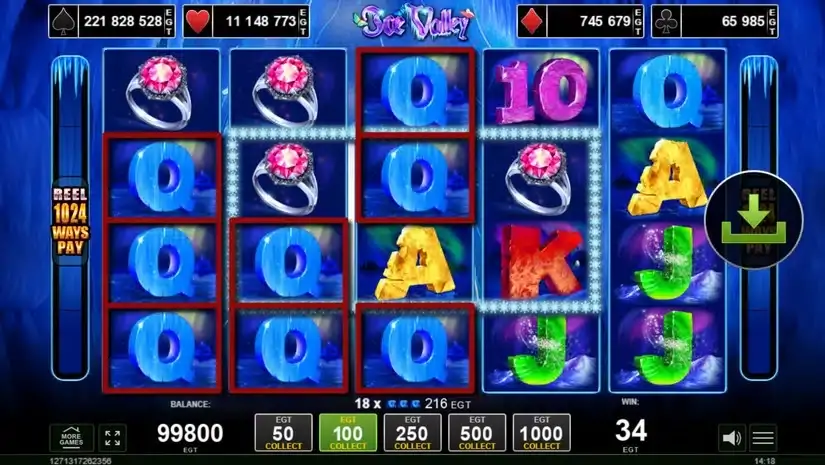 Ice Valley slot screenshot 2