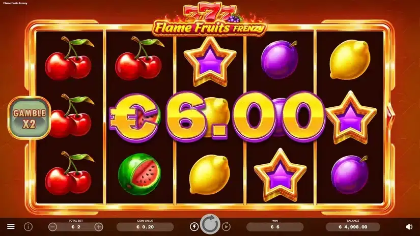 Flame Fruits Frenzy slot screenshot 2