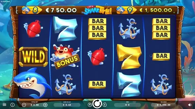 It’s Shark Time slot screenshot 1