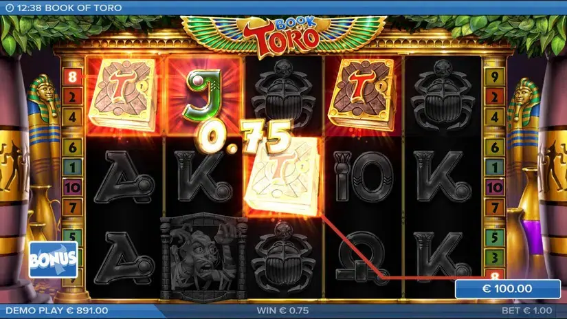 Book of Toro slot screenshot 2