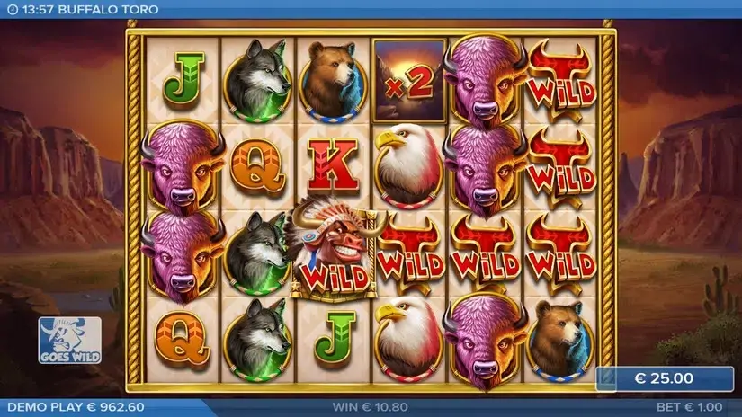Buffalo Toro slot screenshot 4