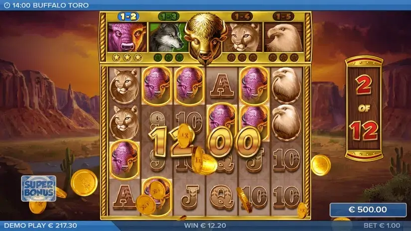 Buffalo Toro slot screenshot 6