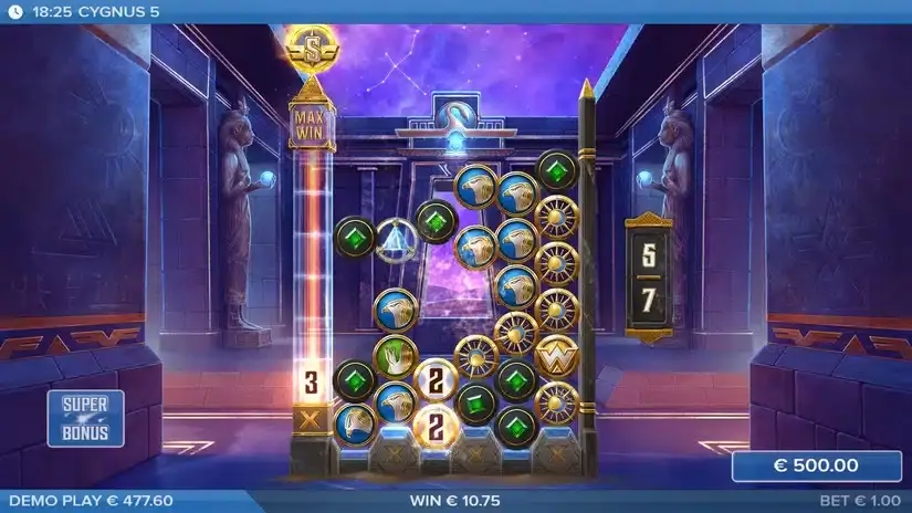 Cygnus 5 slot screenshot 