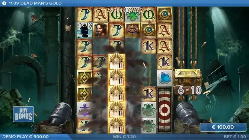 Dead Man’s Gold slot screenshot 