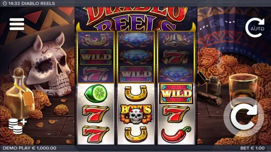 Diablo Reels slot screenshot 1
