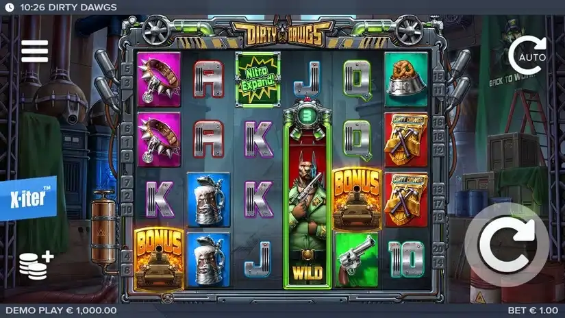 Dirty Dawgs of Nitropolis slot screenshot 