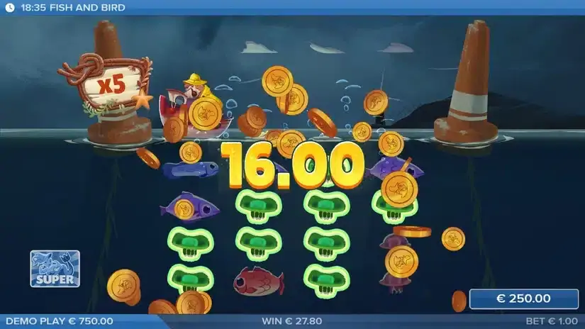 Fish and Bird slot screenshot 
