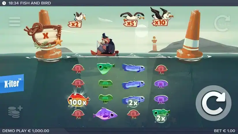 Fish and Bird slot screenshot 