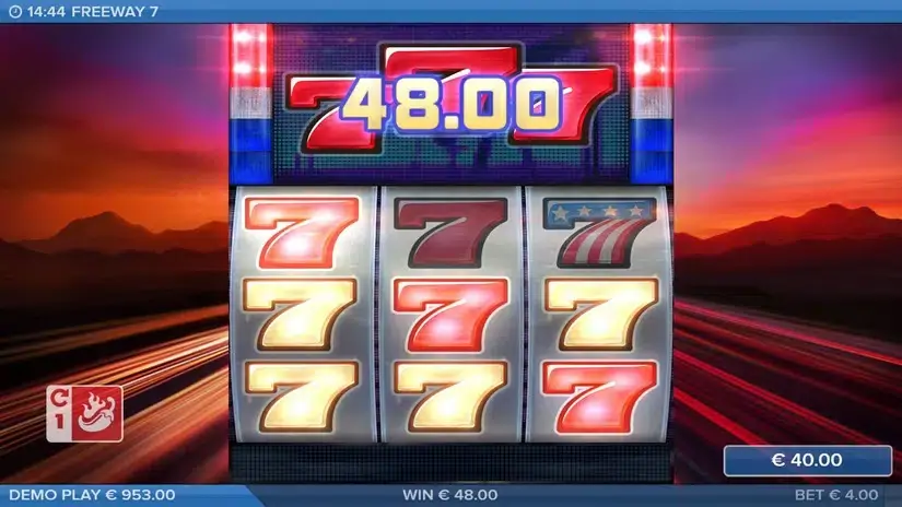 Freeway 7 slot screenshot 3