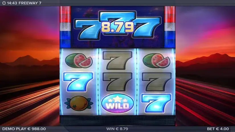 Freeway 7 slot screenshot 2