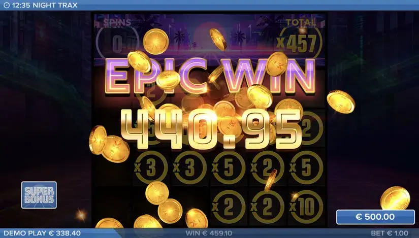 Night Trax slot screenshot 5