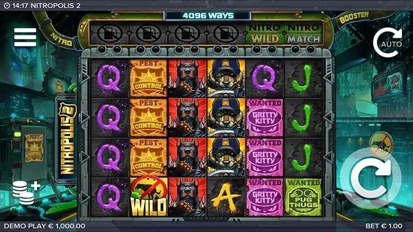 Nitropolis 2 slot screenshot 4