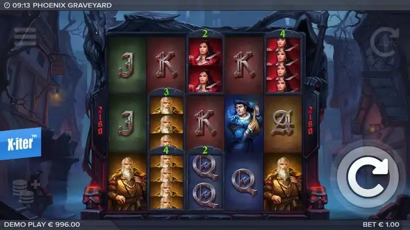 Phoenix Graveyard slot screenshot 2