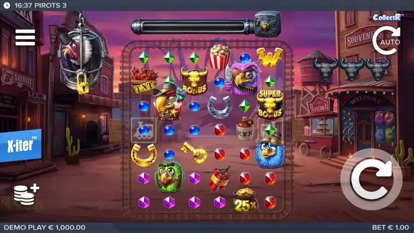 Pirots 3 slot screenshot 