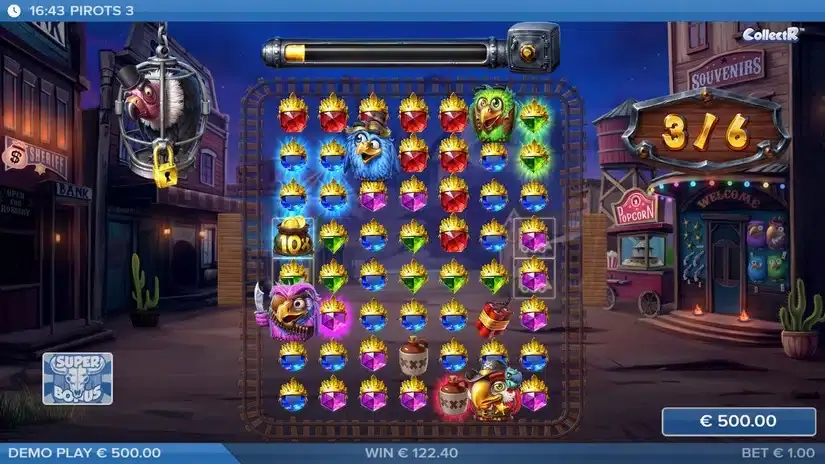 Pirots 3 slot screenshot 