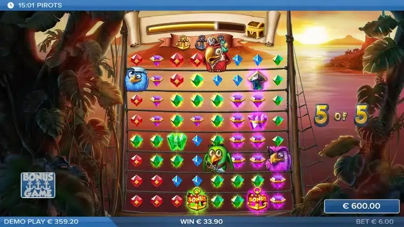 Pirots slot screenshot 