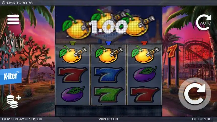 Toro 7s slot screenshot 2