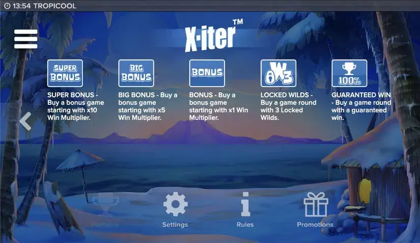 Tropicool slot screenshot 