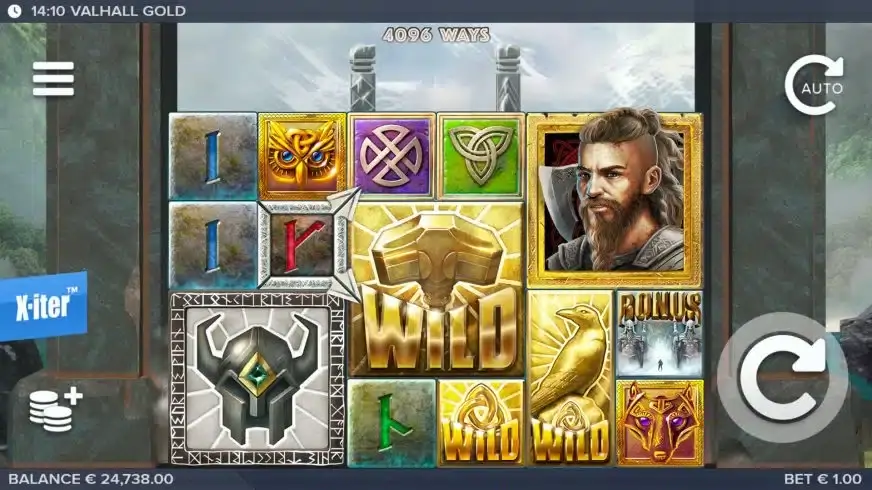 Valhall Gold slot screenshot 
