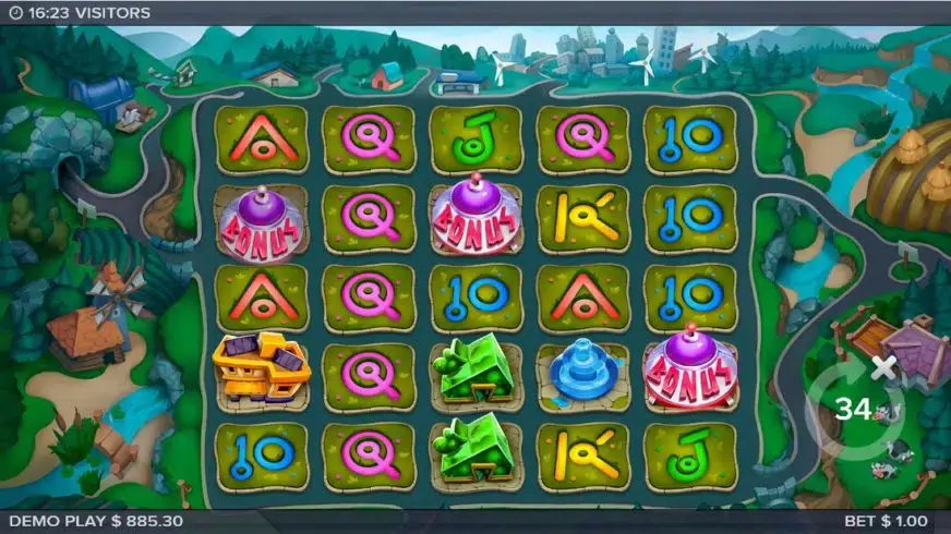 Visitors slot screenshot 4
