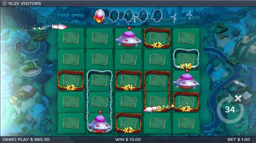 Visitors slot screenshot 