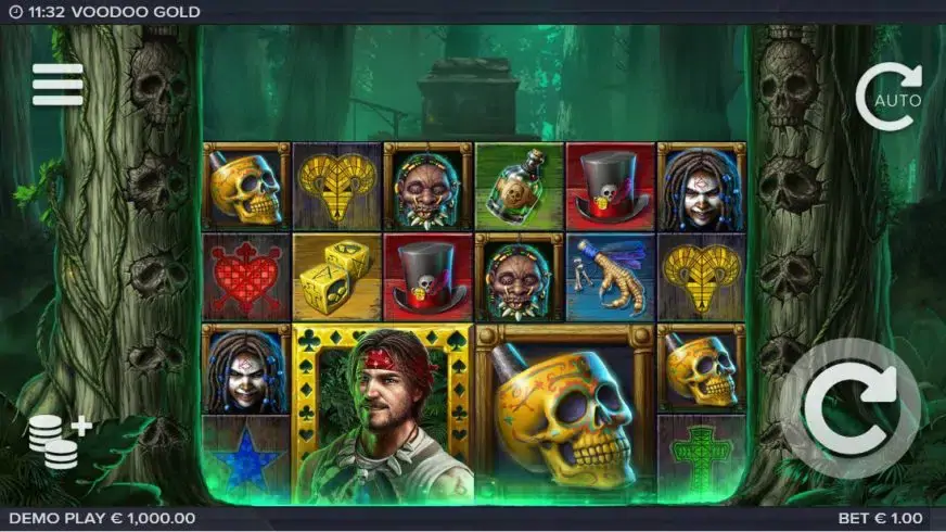 Voodoo Gold slot screenshot 1