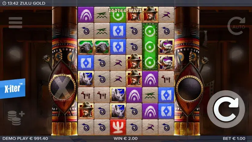Zulu Gold slot screenshot 5