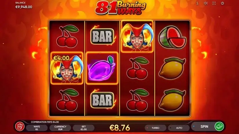 81 Burning Ways slot screenshot 4