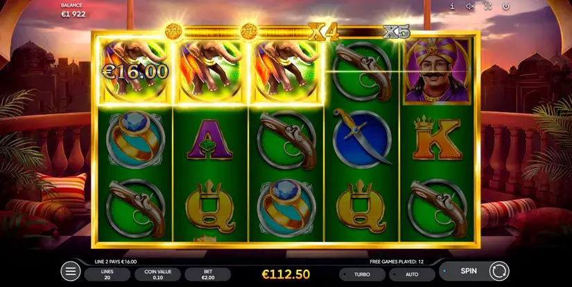 Akbar & Birbal slot screenshot 