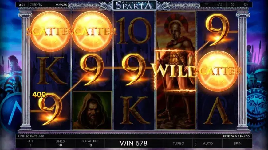 Almighty Sparta slot screenshot 6