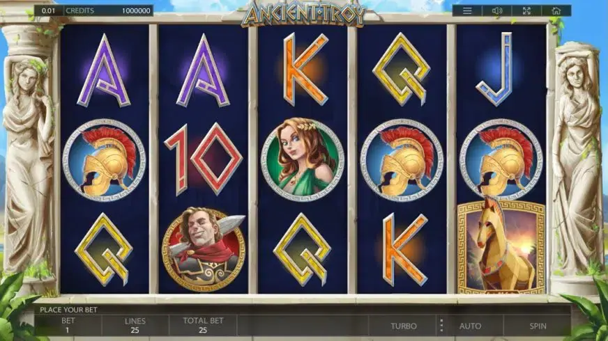 Ancient Troy slot screenshot 