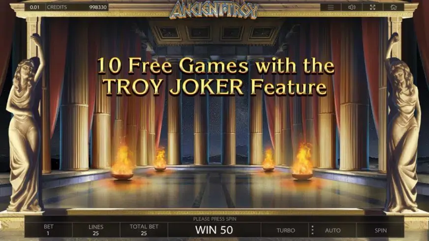Ancient Troy slot screenshot 3