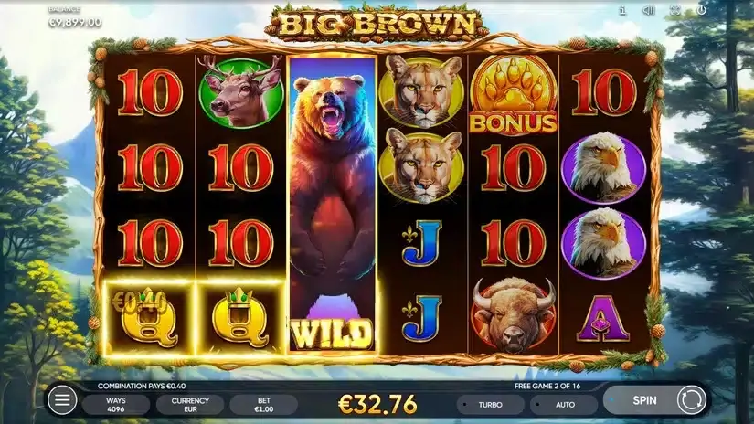 Big Brown slot screenshot 4
