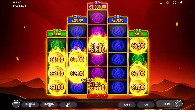 Burning Coins 20 slot screenshot 5