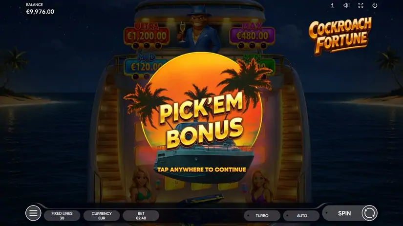 Cockroach Fortune slot screenshot 2