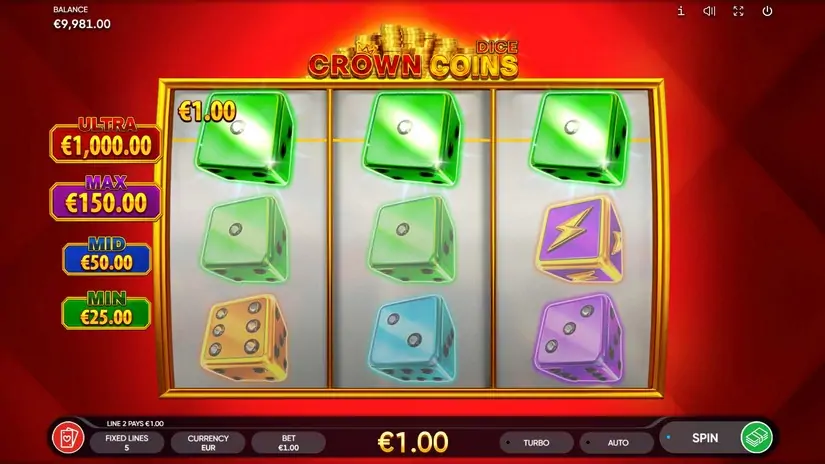 Crown Coins Dice slot screenshot 3