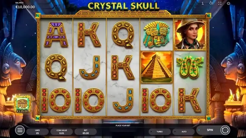 Crystal Skull slot screenshot 1